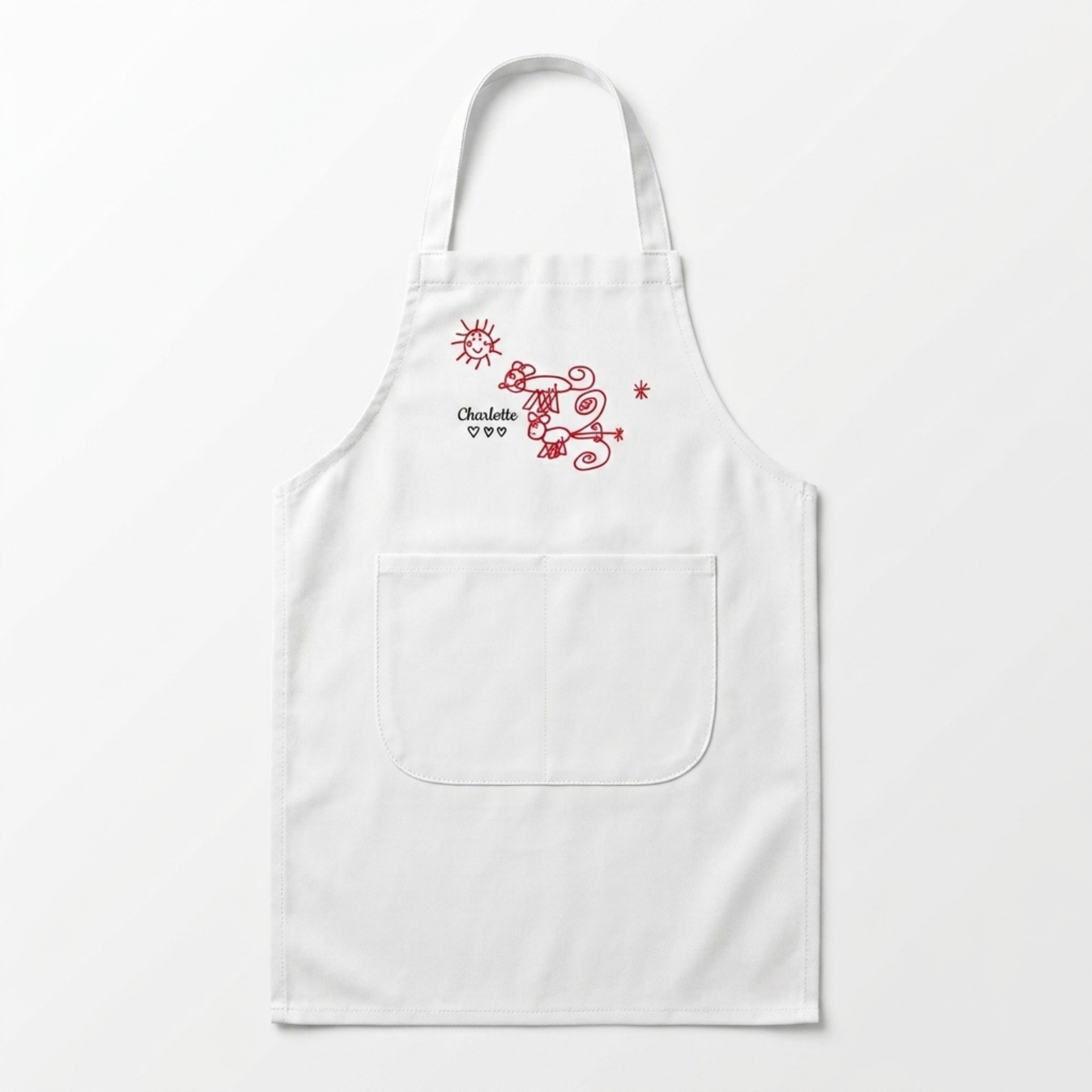 Kids Cooking Apron Ages 3 - 6 years - 100% cotton