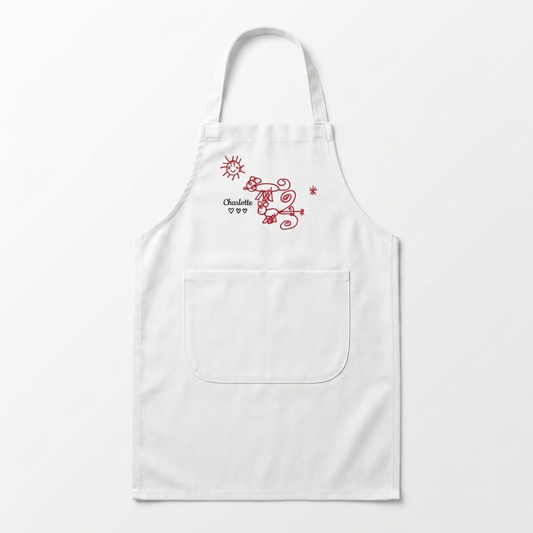 Kids Cooking Apron Ages 3 - 6 years - 100% cotton