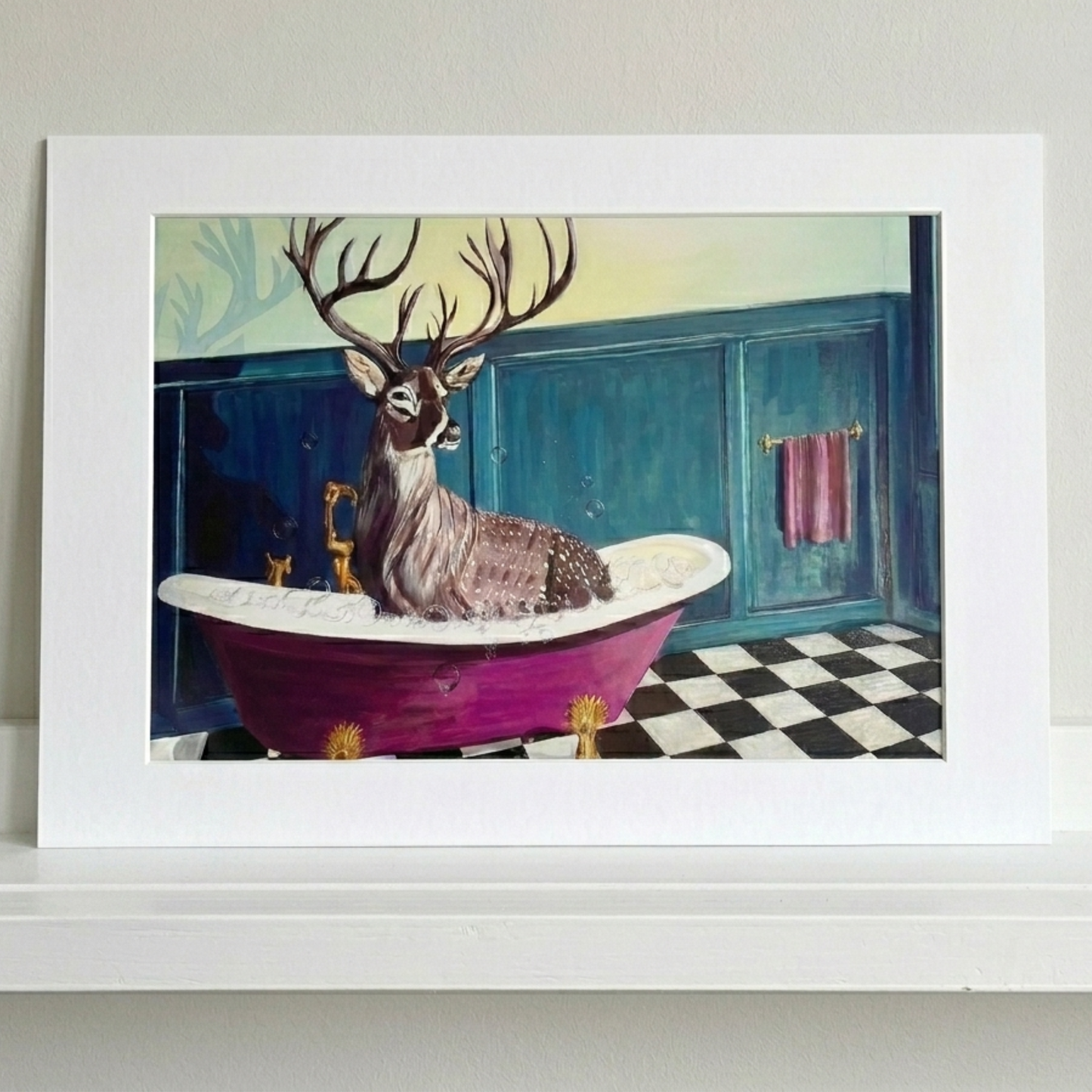 Local | Kirsty Madigan 'How's the Water, Dear?' Mounted Print