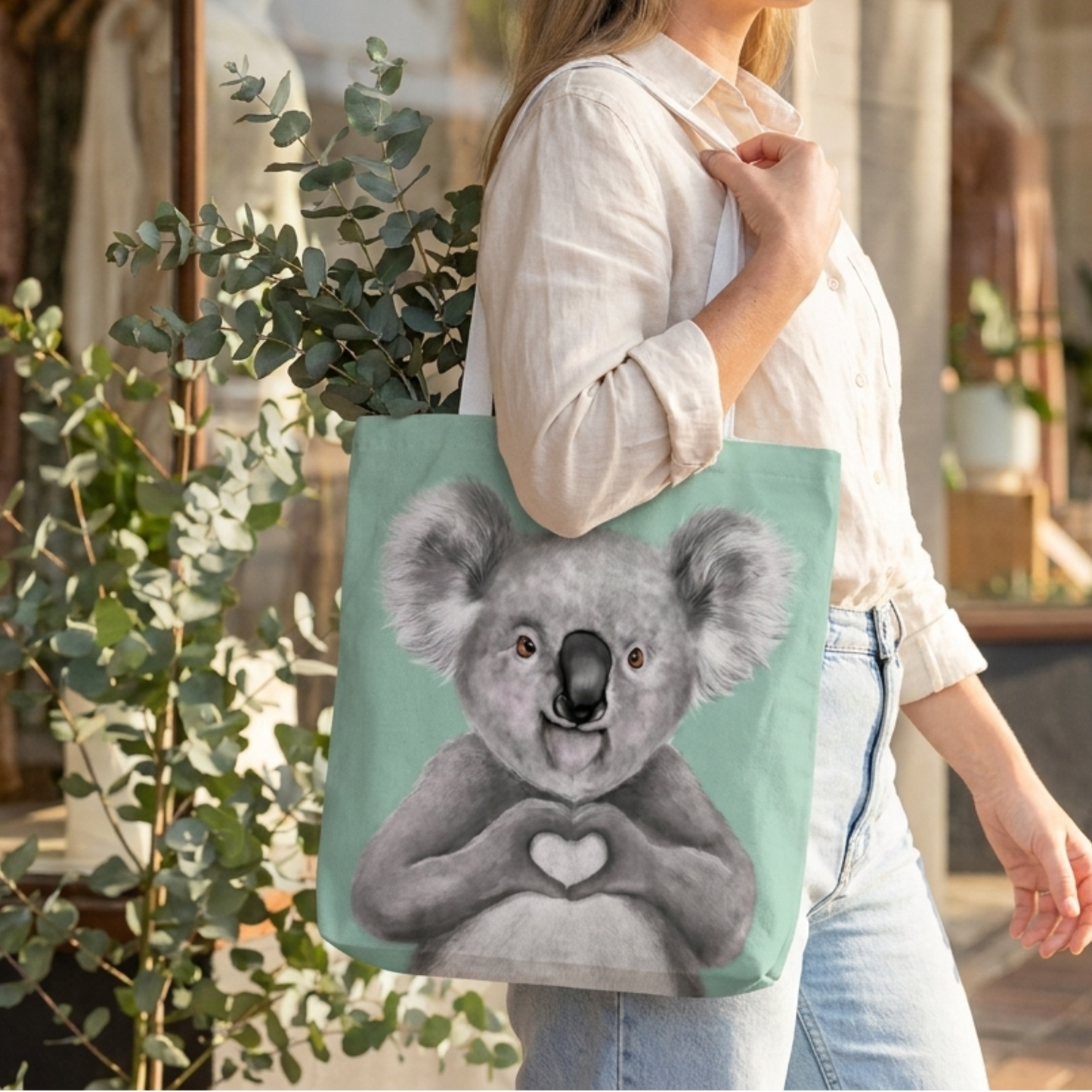 Australian Souvenir - Koala Shopping Tote Bag