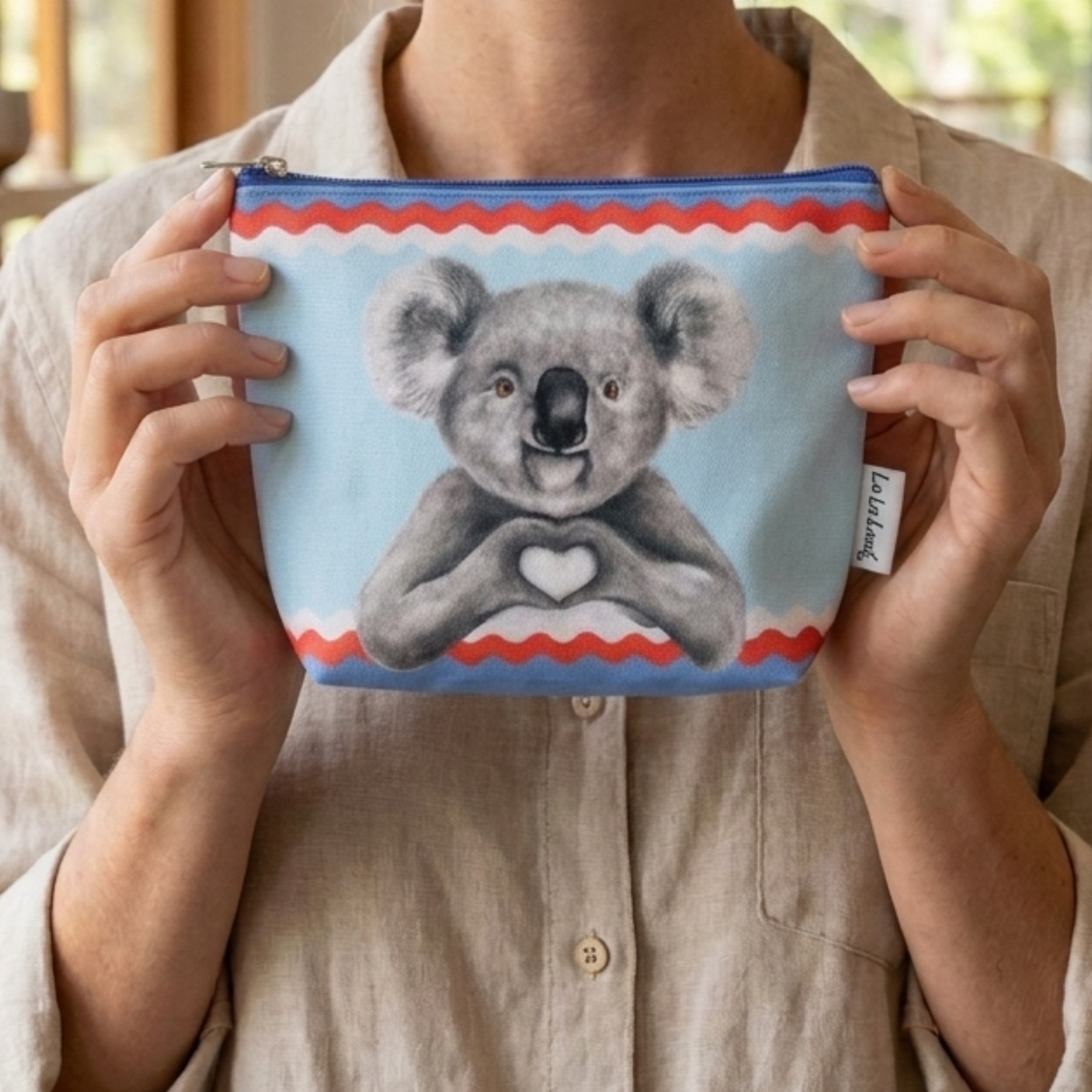 Australian Souvenir - Koala Purse Travel - Blue