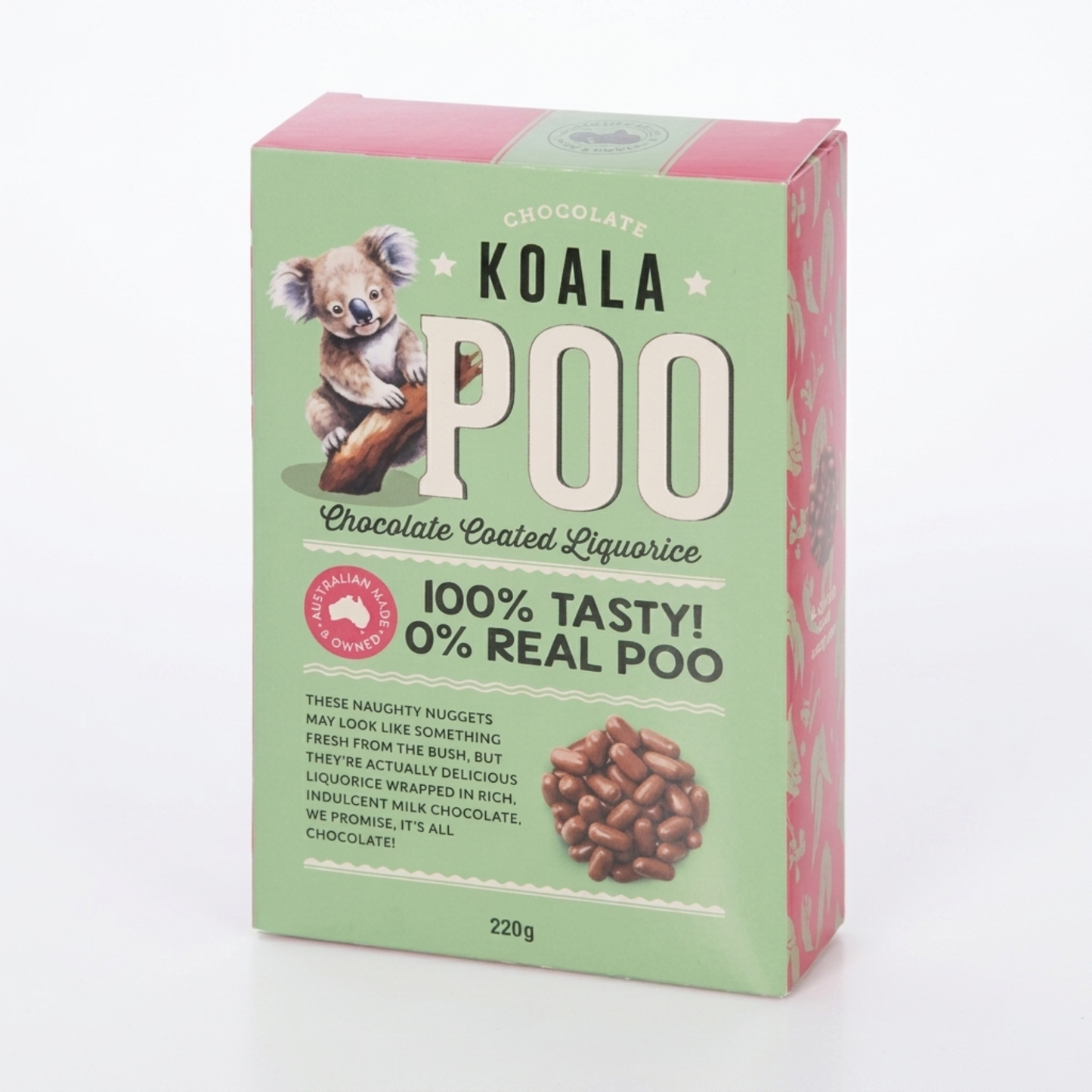 Gifts | Koala Poo Chocolate Coated Liquorice, 220g