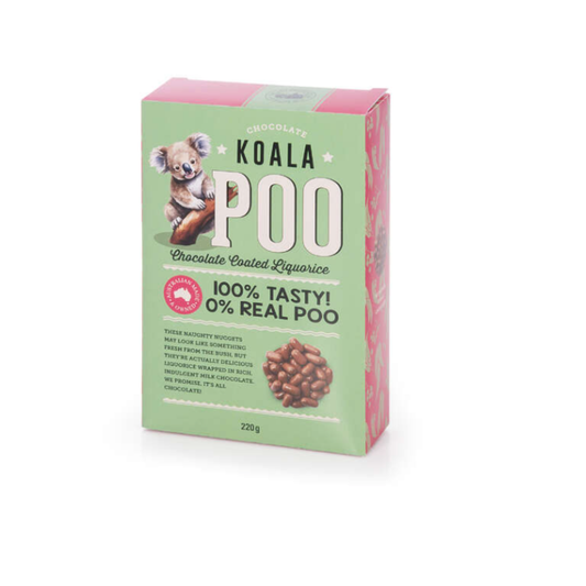 Gifts | Koala Poo Chocolate Coated Liquorice, 220g