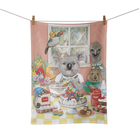 Australian Souvenir - Koala Down Under Tea Towel