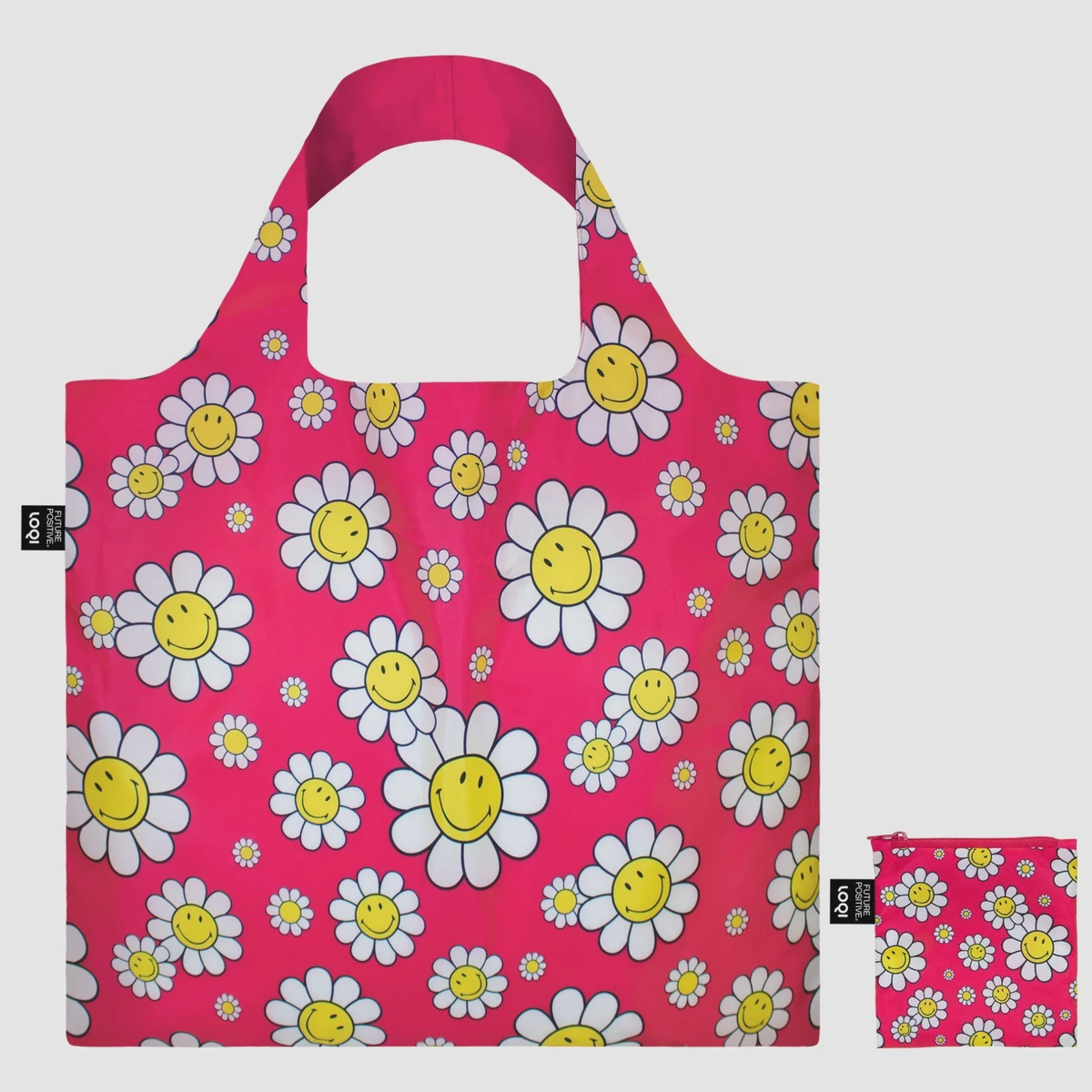 Gifts - Smiley Flowers shopping bag - LOQI