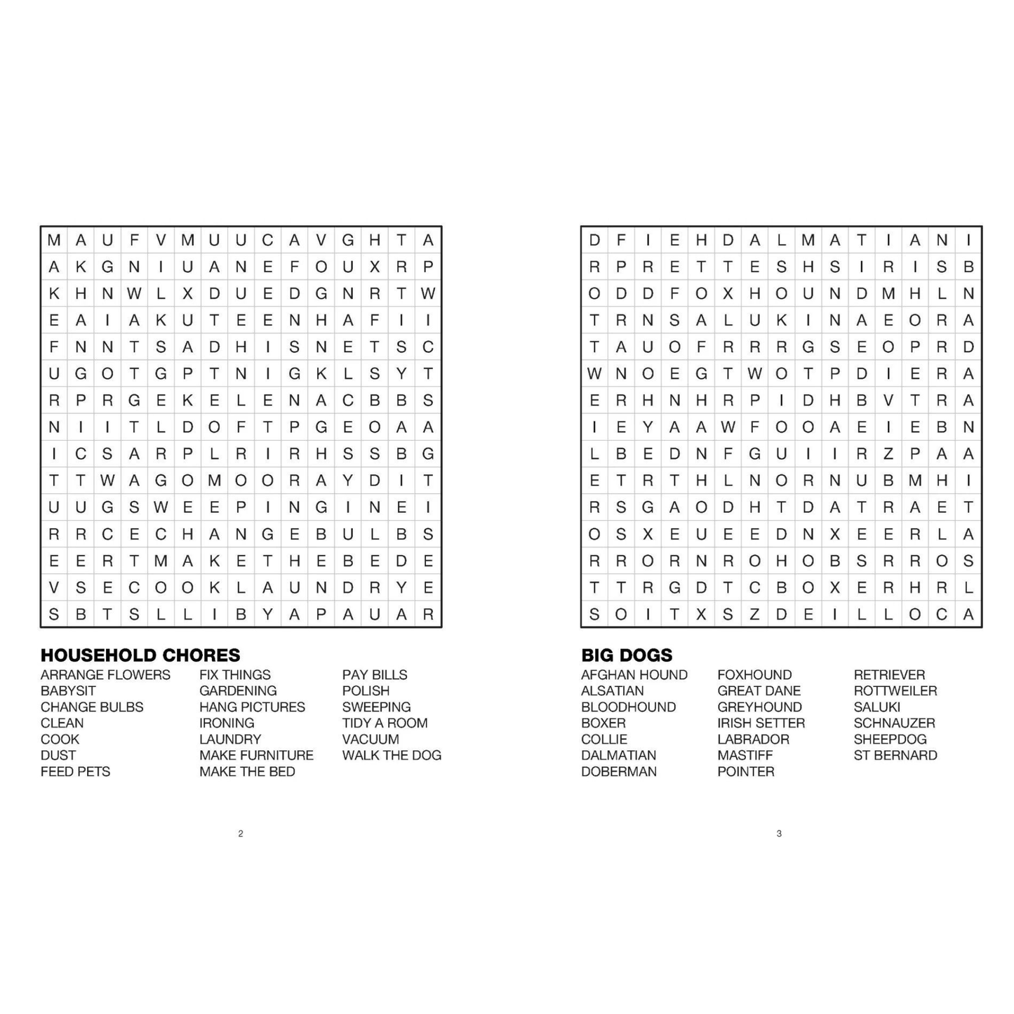 Large Print Word Search book