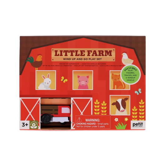 Petit Collage: Wind Up & Go Playset - Little Farm