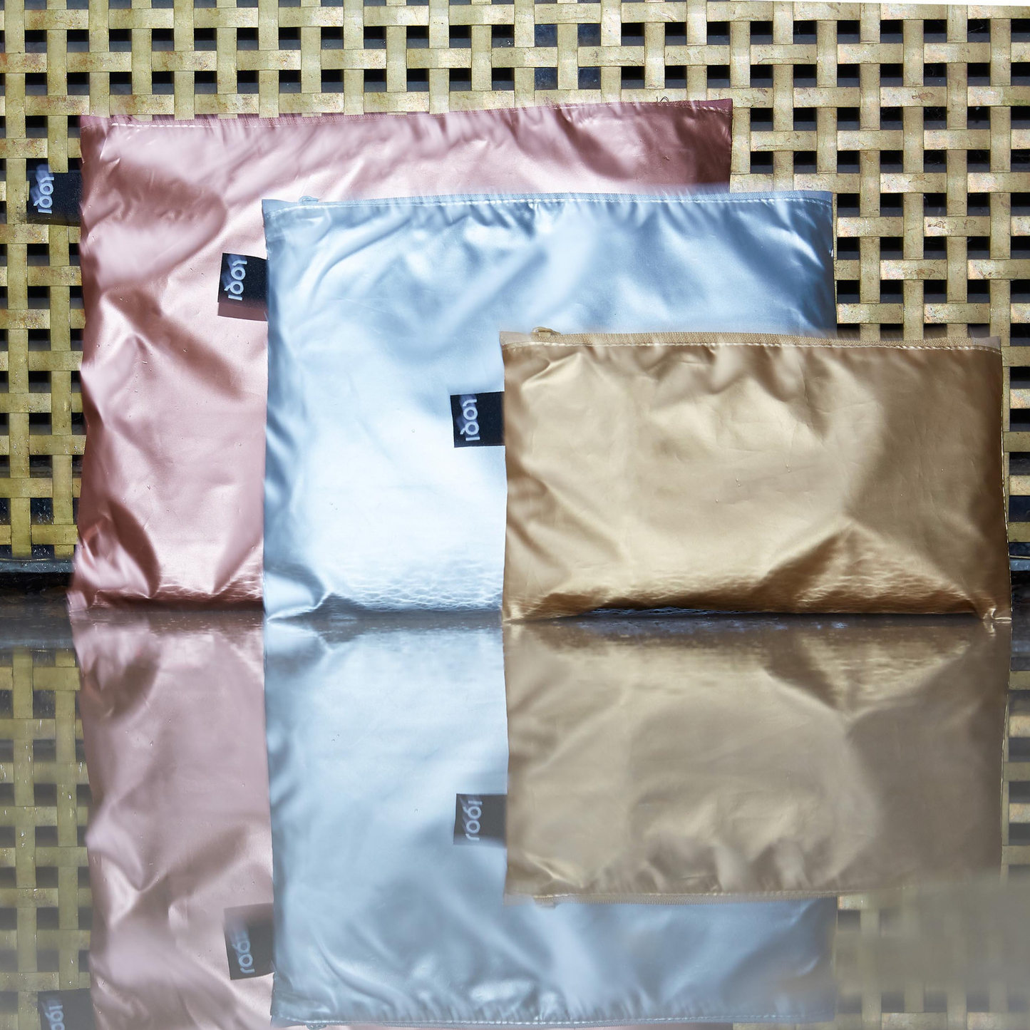 Gifts - LOQI Metallic Zip Pockets 3pcs Set