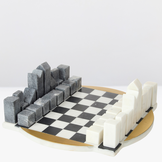 AM Herman Marble Chess Board