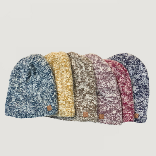 Mohair Wool Unisex Slouch Beanie Hat Adults