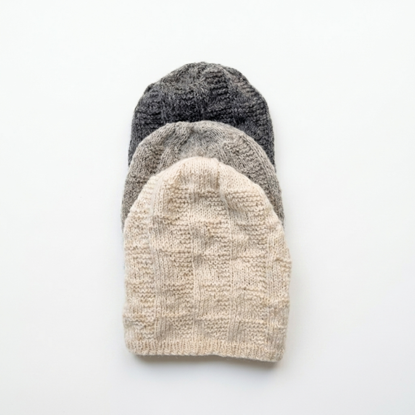 100% Wool Unisex Marley Slouch Beanie Hat Adults & Kids