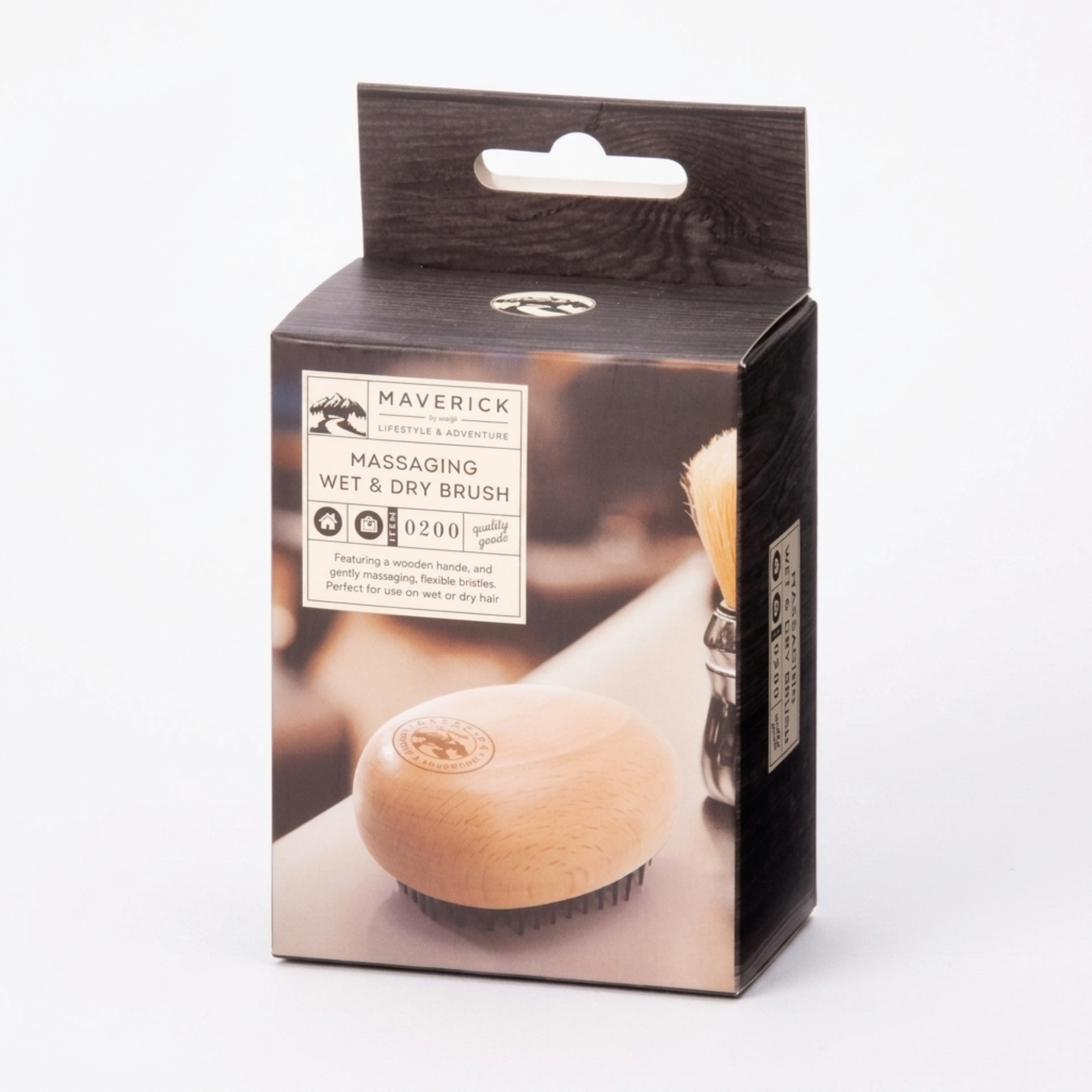 Maverick Massaging Wet & Dry Brush