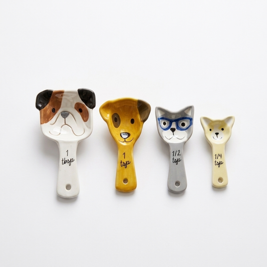 Dog Measuring Spoons by Davis and Waddell