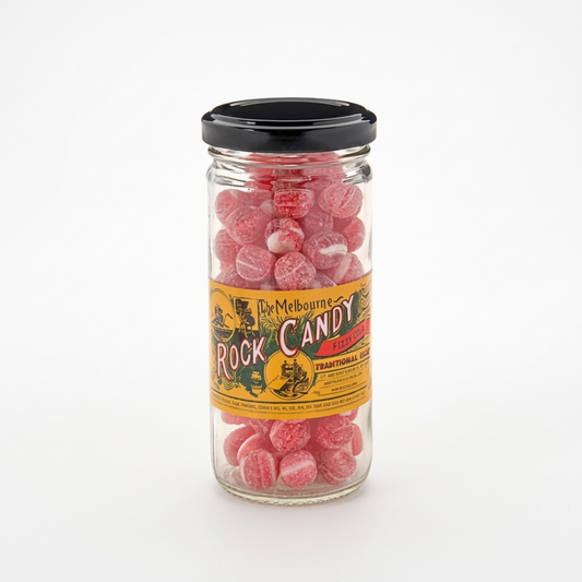 Melbourne Rock Candy Raspberry Drops – 170g
