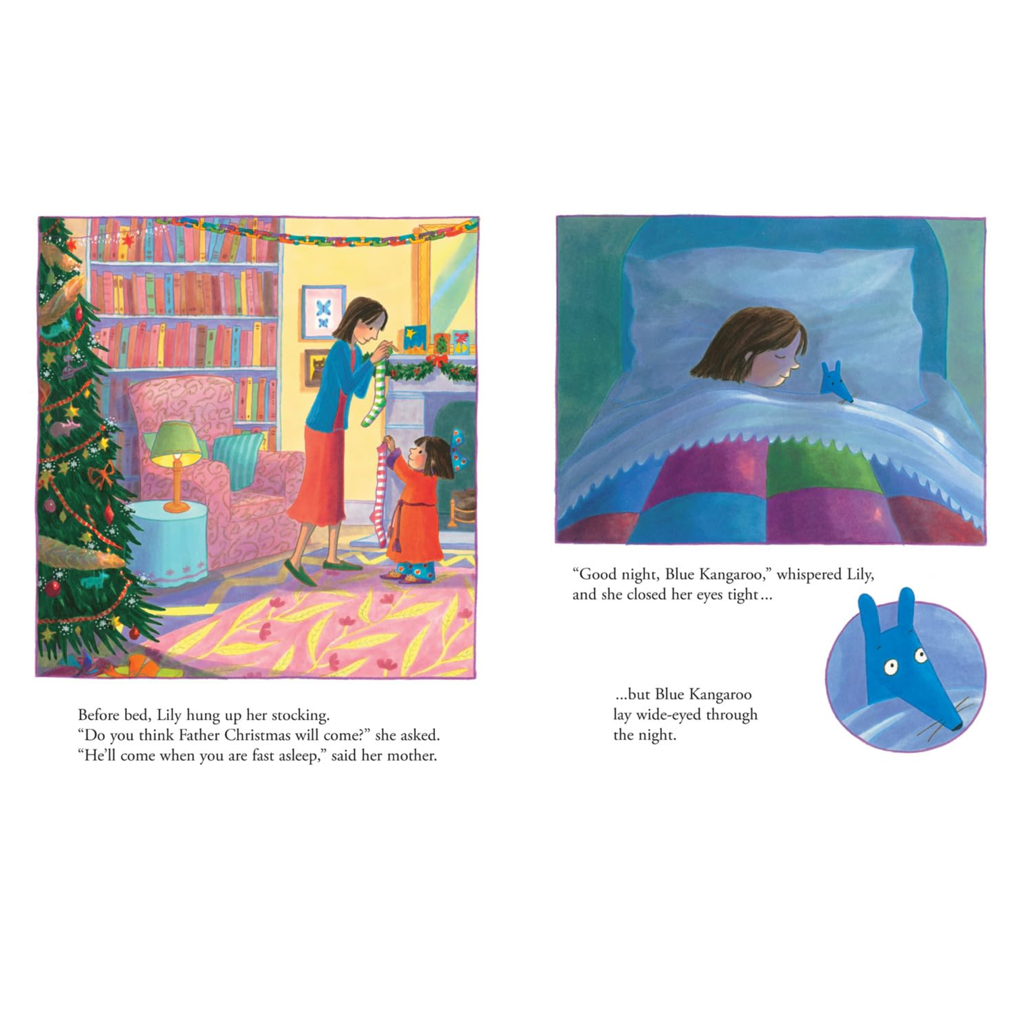 Merry Christmas Blue Kangaroo Picture Book