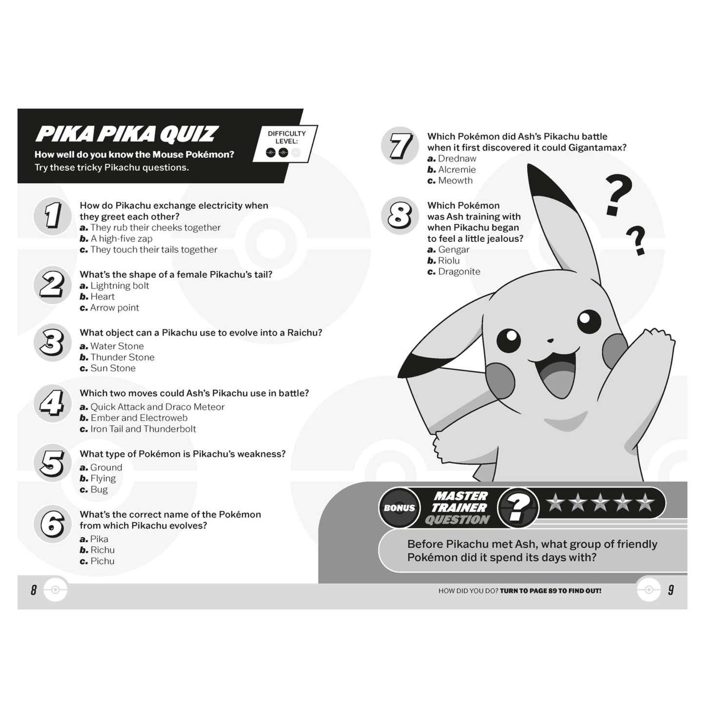 Pokemon Trivia Challenge Softcover Book