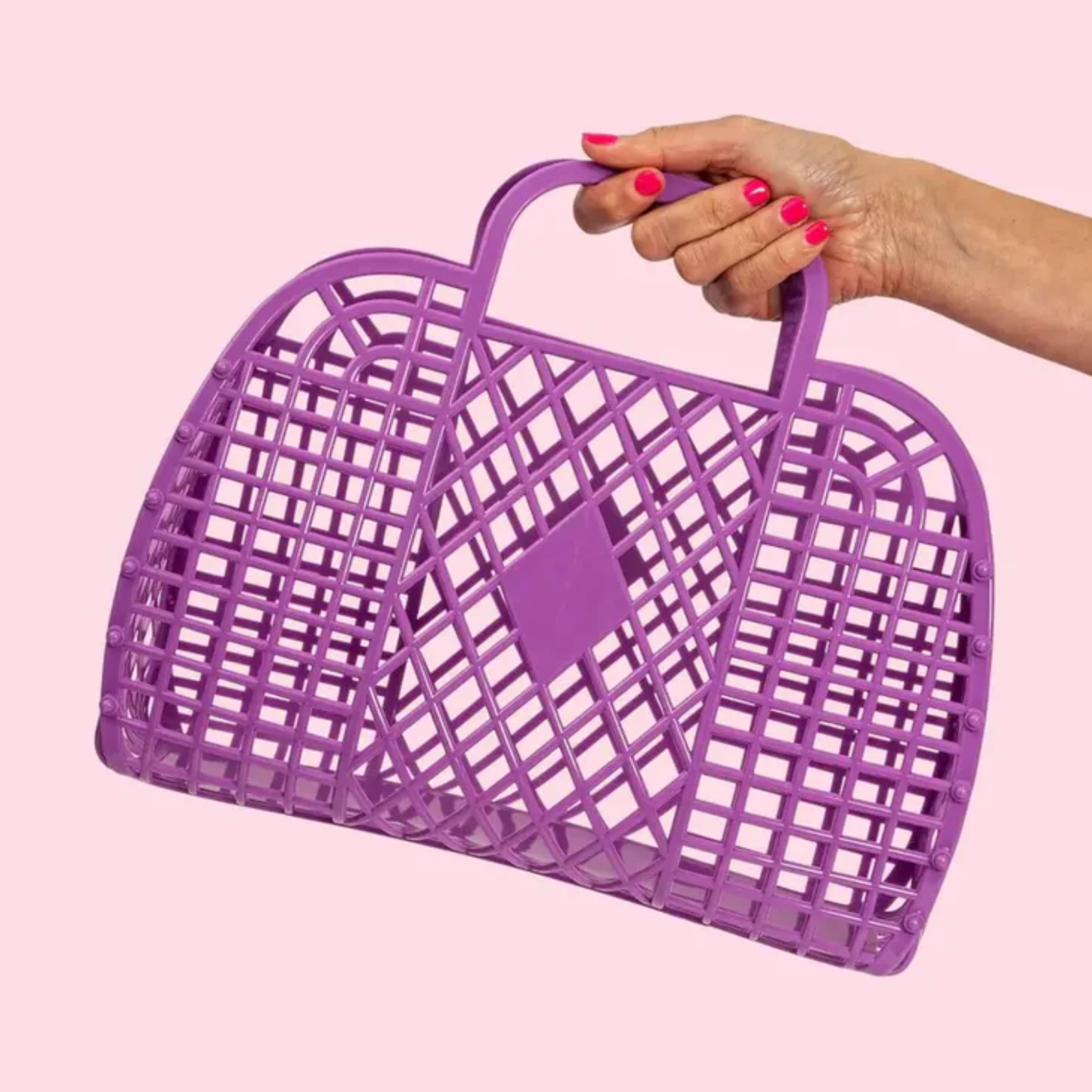 Gifts -  Retro Medium Basket Purple Large