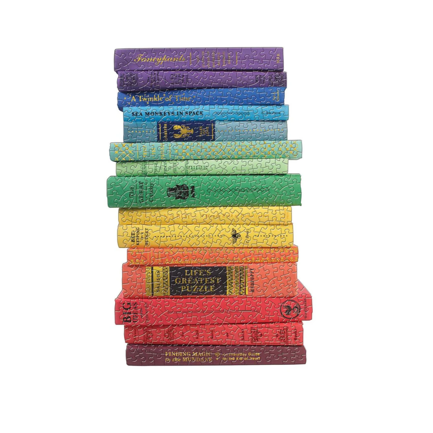 2-in-1 Jigsaw Cat & Books Puzzle, 650 pieces