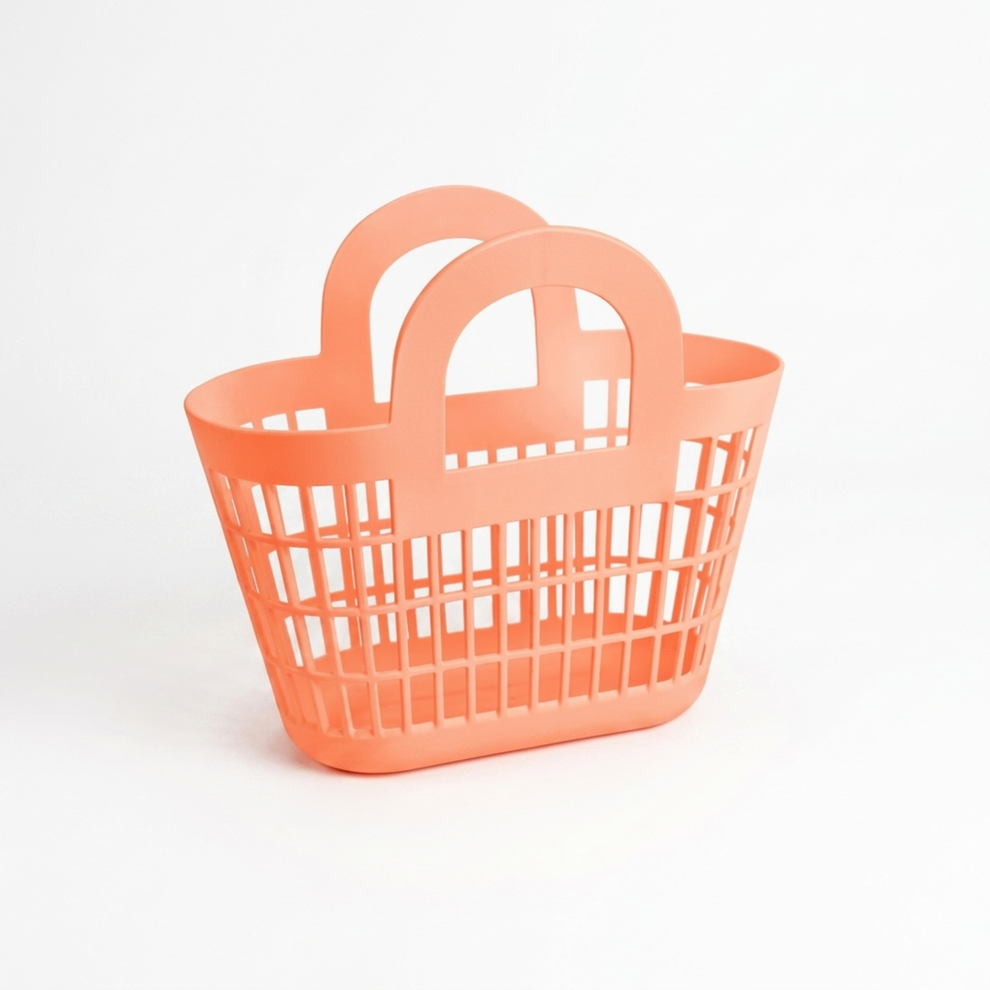 Gifts -  Retro Small Basket Bag Peach