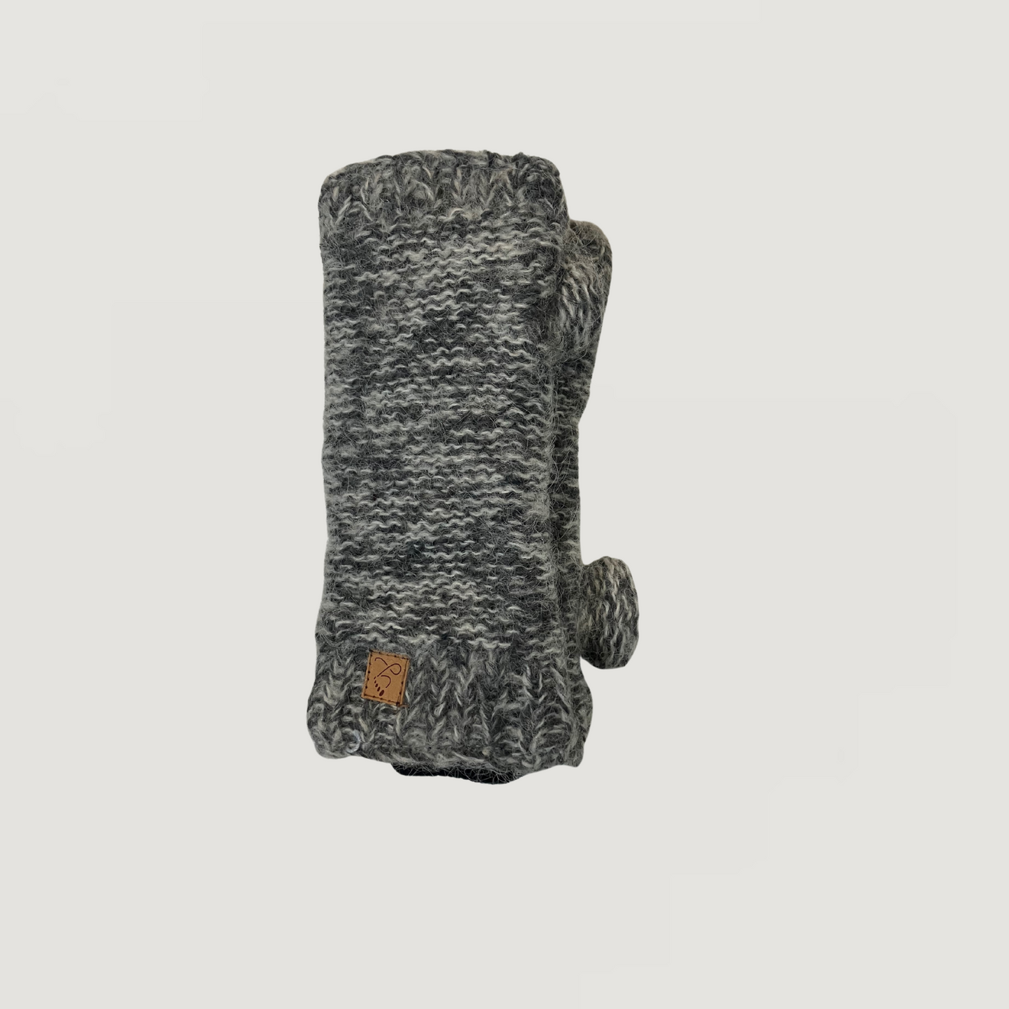 Mohair Wool Unisex Reverse Knit Hand & Wrist Warmers