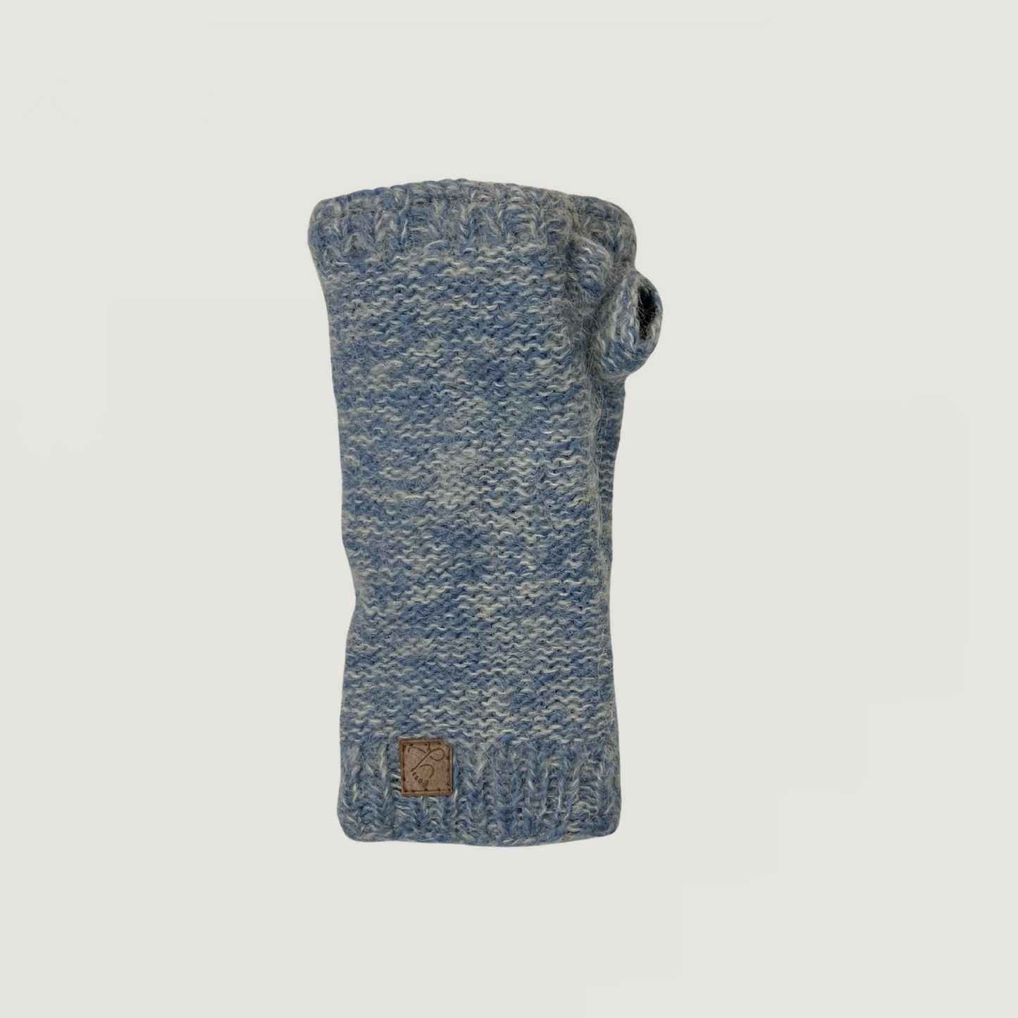 Mohair Wool Unisex Reverse Knit Hand & Wrist Warmers