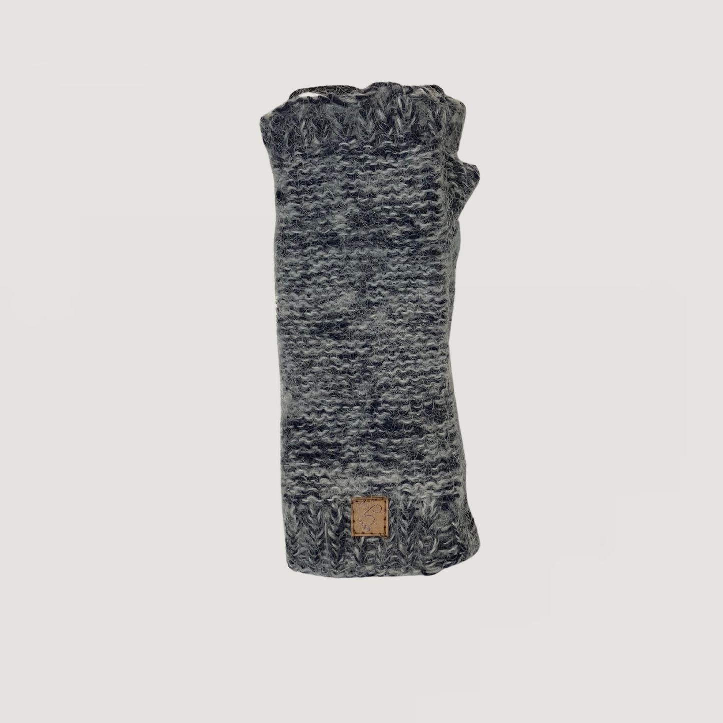 Mohair Wool Unisex Reverse Knit Hand & Wrist Warmers
