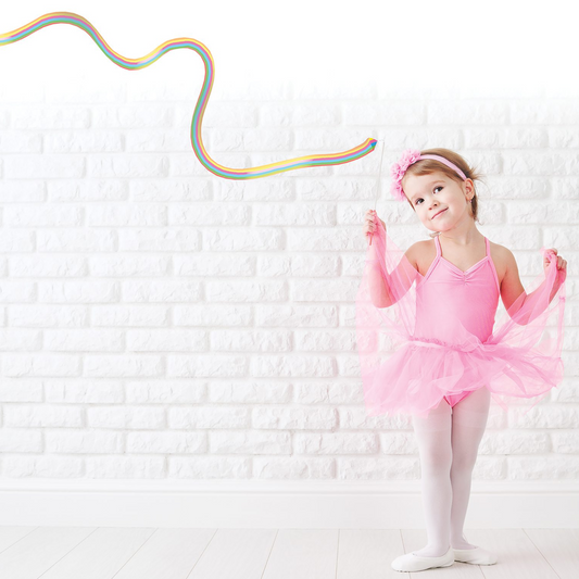 Mini Rainbow Dancer Ribbon-Wand Toy