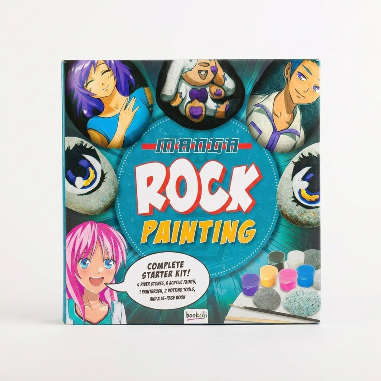 Manga Rock Painting Box Kit, Gift Box