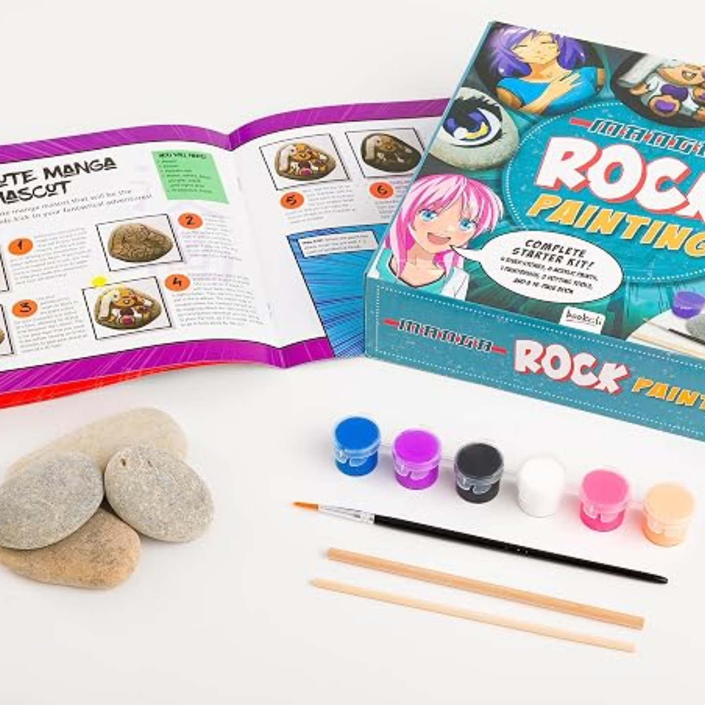 Manga Rock Painting Box Kit, Gift Box