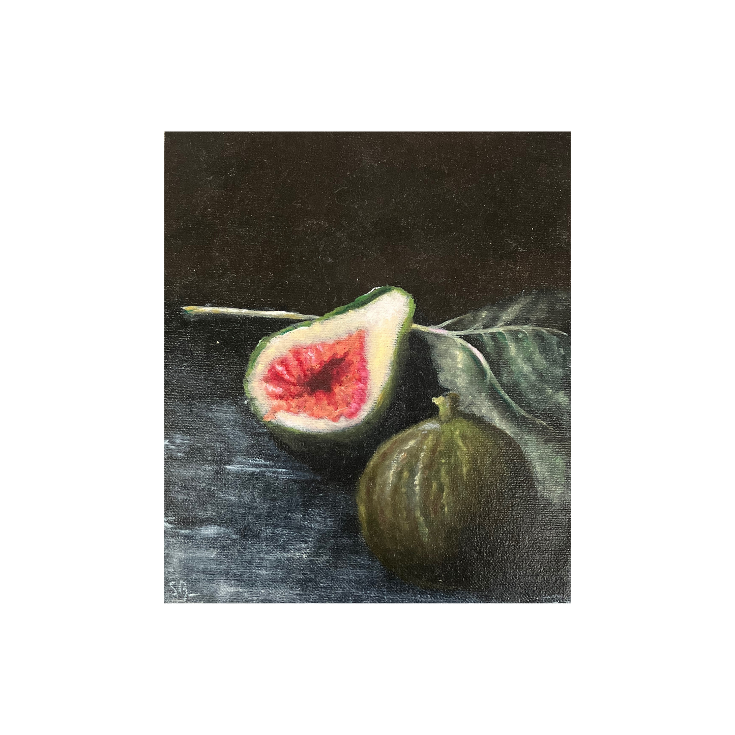 Australian Wall Art - Still life - Fig oil painting - Sandra Broman