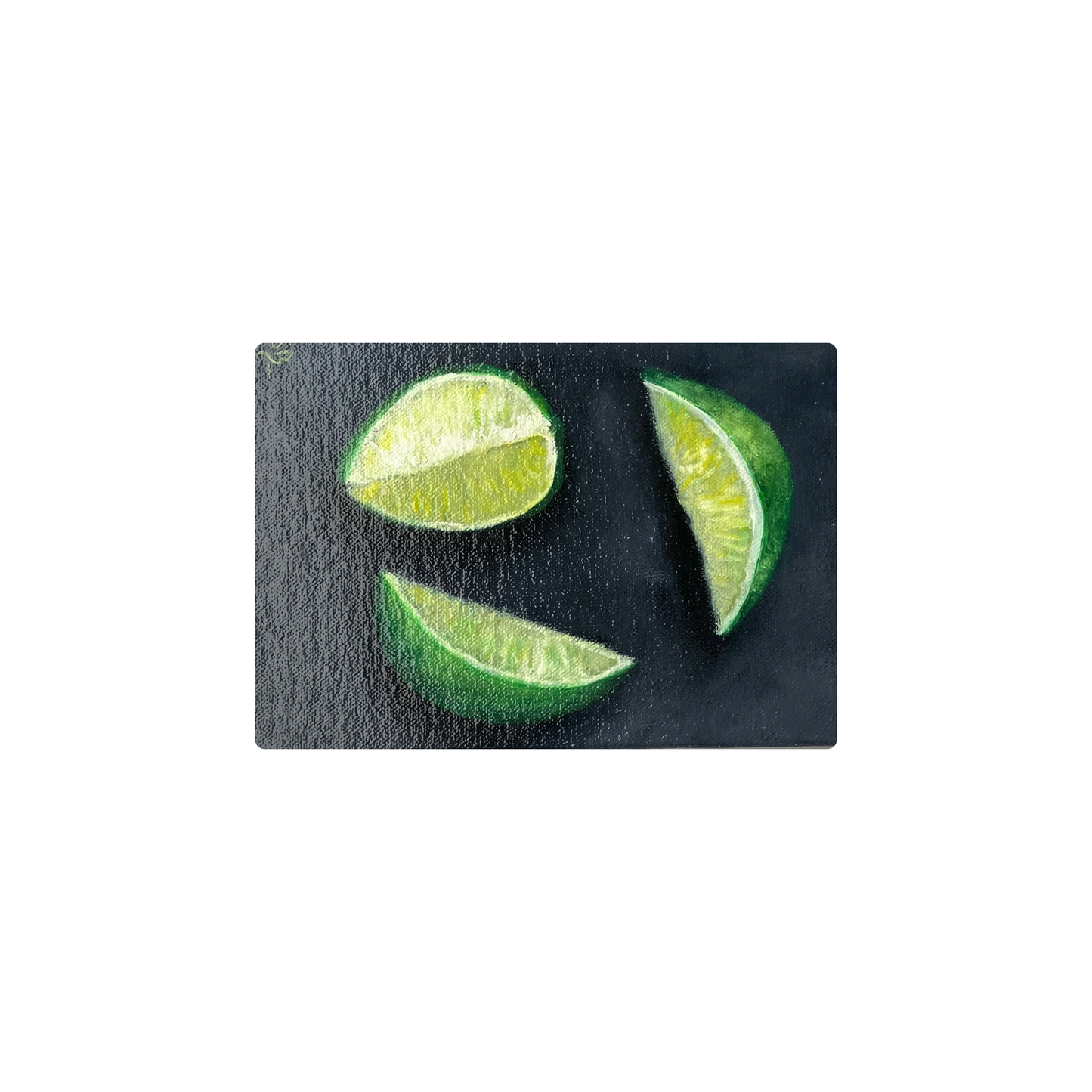 Australian Wall Art - Still life - Small lime oil painting - Sandra Broman