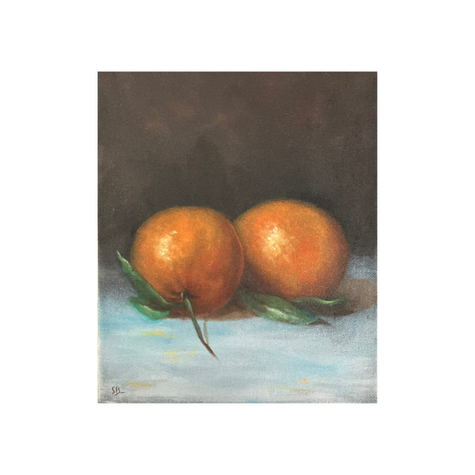 Australian Wall Art - Still life - Orange oil painting - Sandra Broman