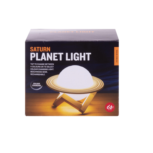 Saturn Planet Light Multi-Coloured 16cm