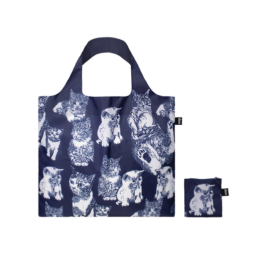 Gifts - Blue Cats Shopping Bag - LOQI