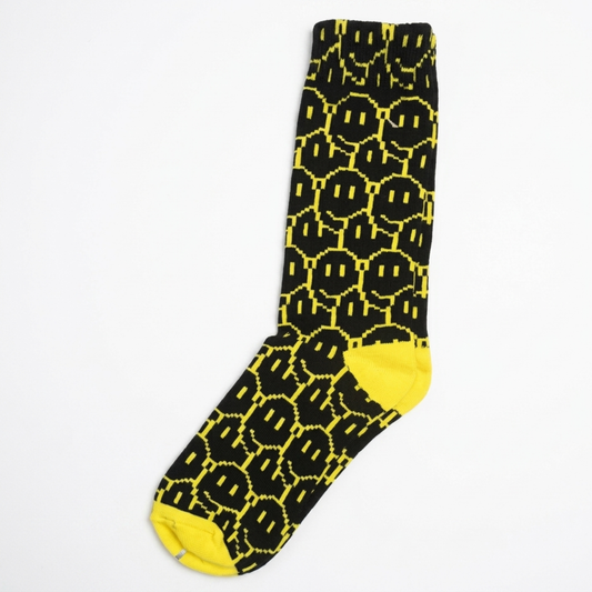Yellow Smile Socks One Size