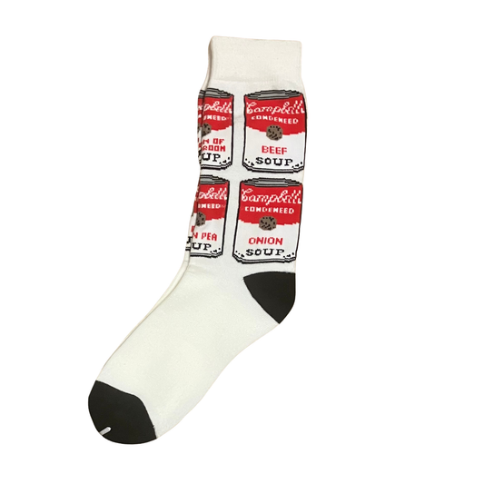 Andy Warhol Soup One Size Socks