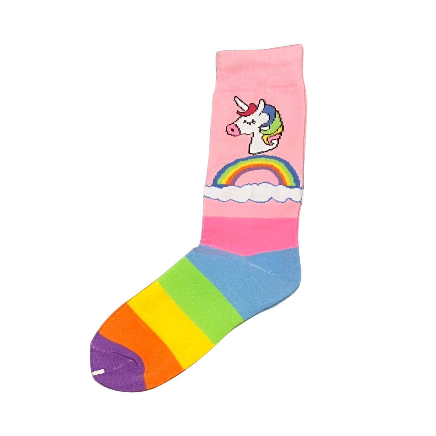 Pink Unicorn Socks One Size