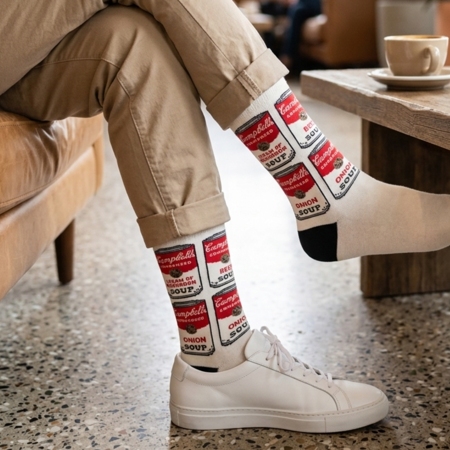 Andy Warhol Soup One Size Socks