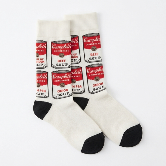 Andy Warhol Soup One Size Socks