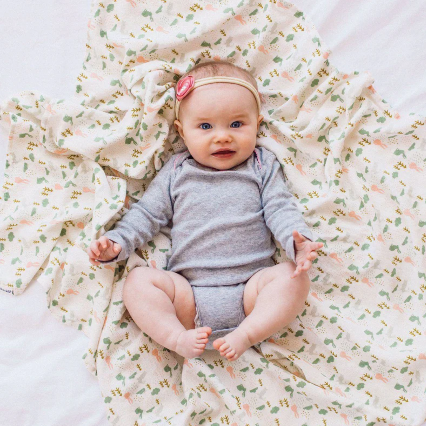 Tiny Twinkle Bunny Swaddle Gift Box Baby Blanket