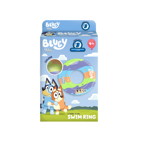 Bluey Swim Ring for Kids - Ages 4+, 15-25Kg Fun!