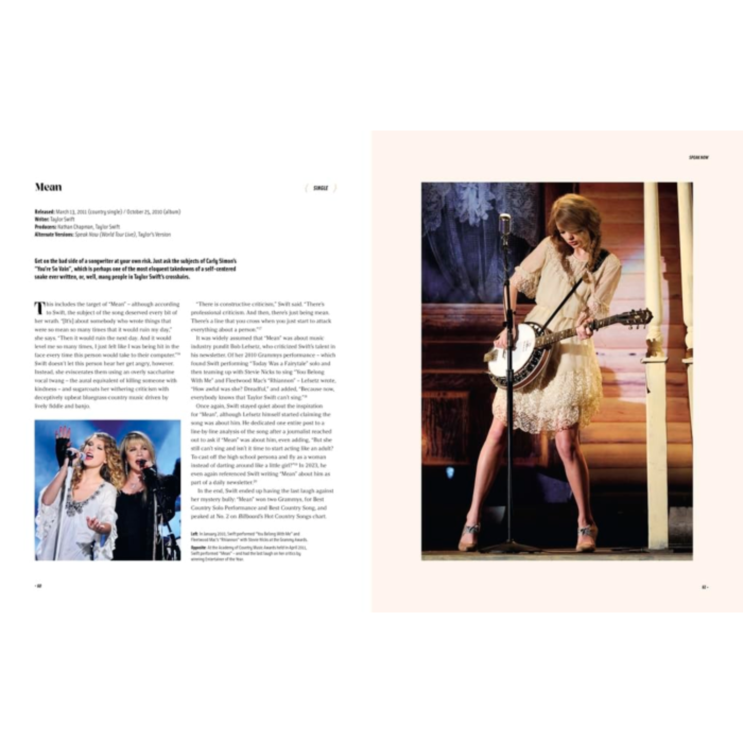 Taylor Swift: The Stories Behind Her Songs Hardcover Book