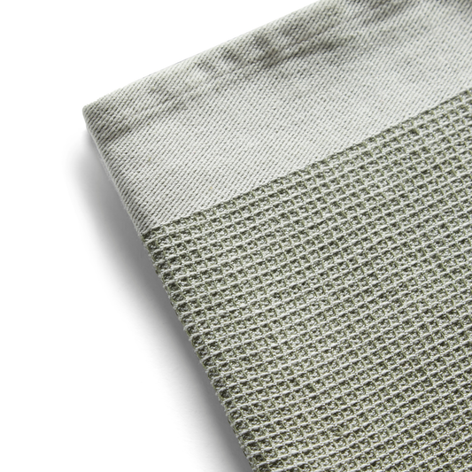 2 Set Waffle Cotton Teatowels, Green