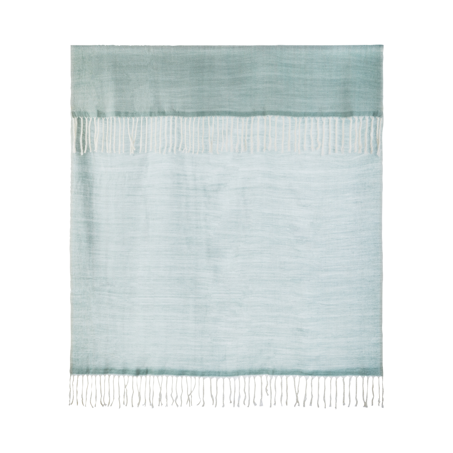 Woven Textured Throw Light Green