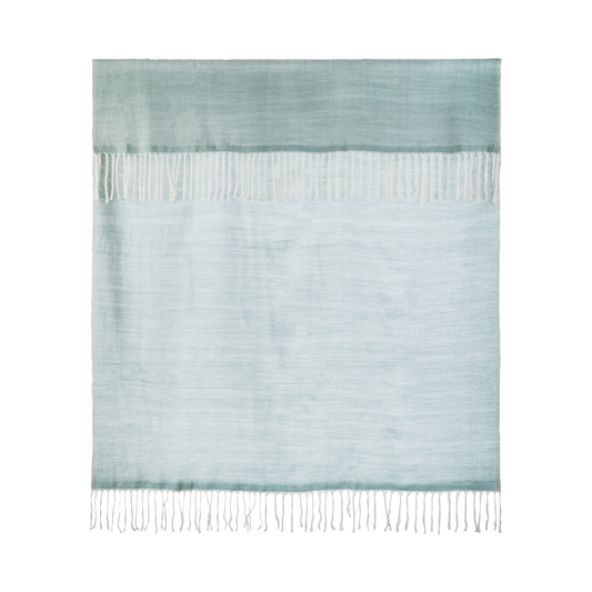 Woven Textured Throw Light Green