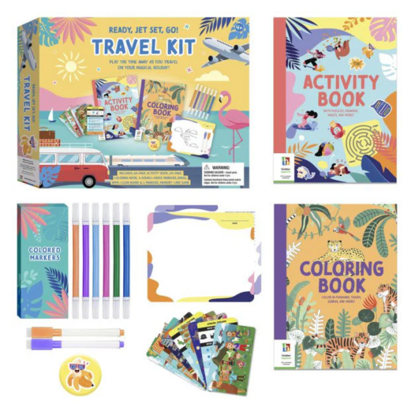 Kids Travel Colouring & Activity Case