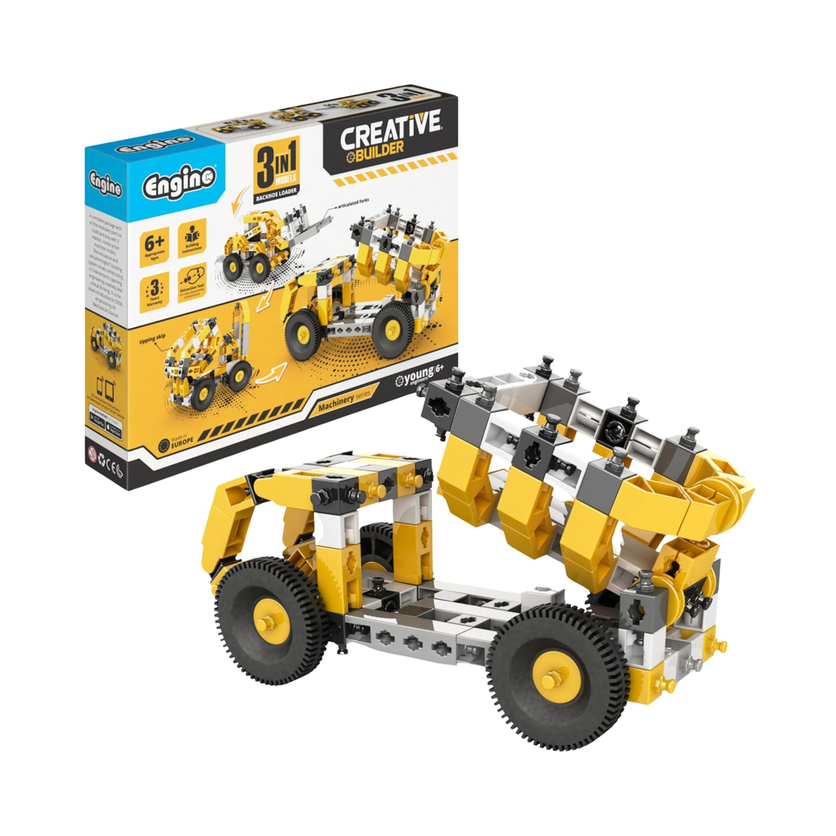 3-in-1 Machinery Tipper Truck Building Block 116-Pieces Set