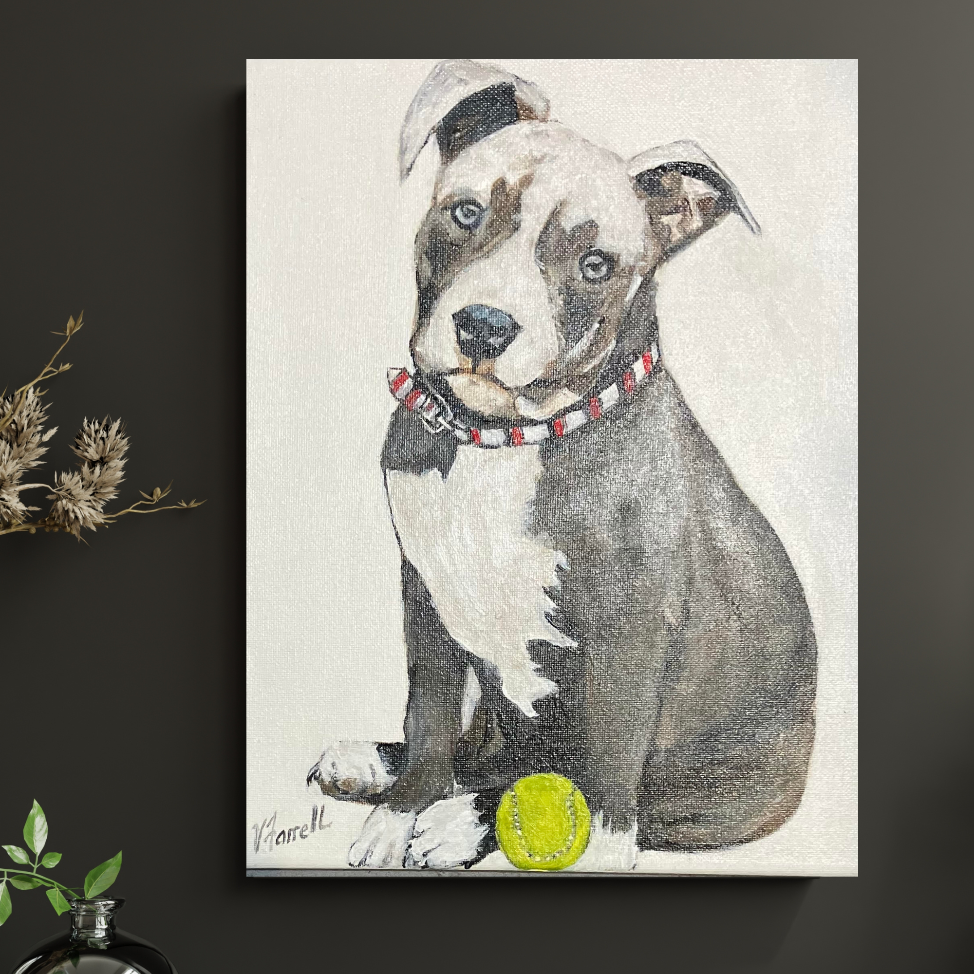 Personalised painted pet portrait - Val Farrell