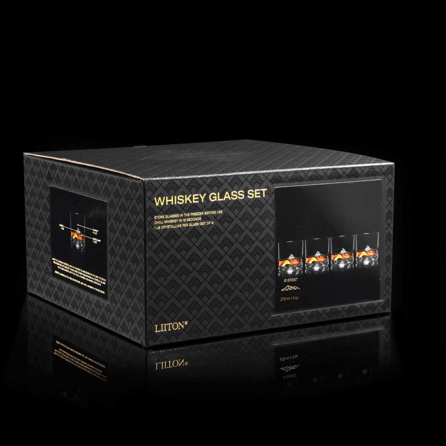 Everest Whisky Glasses Set of 4 - Gift Box