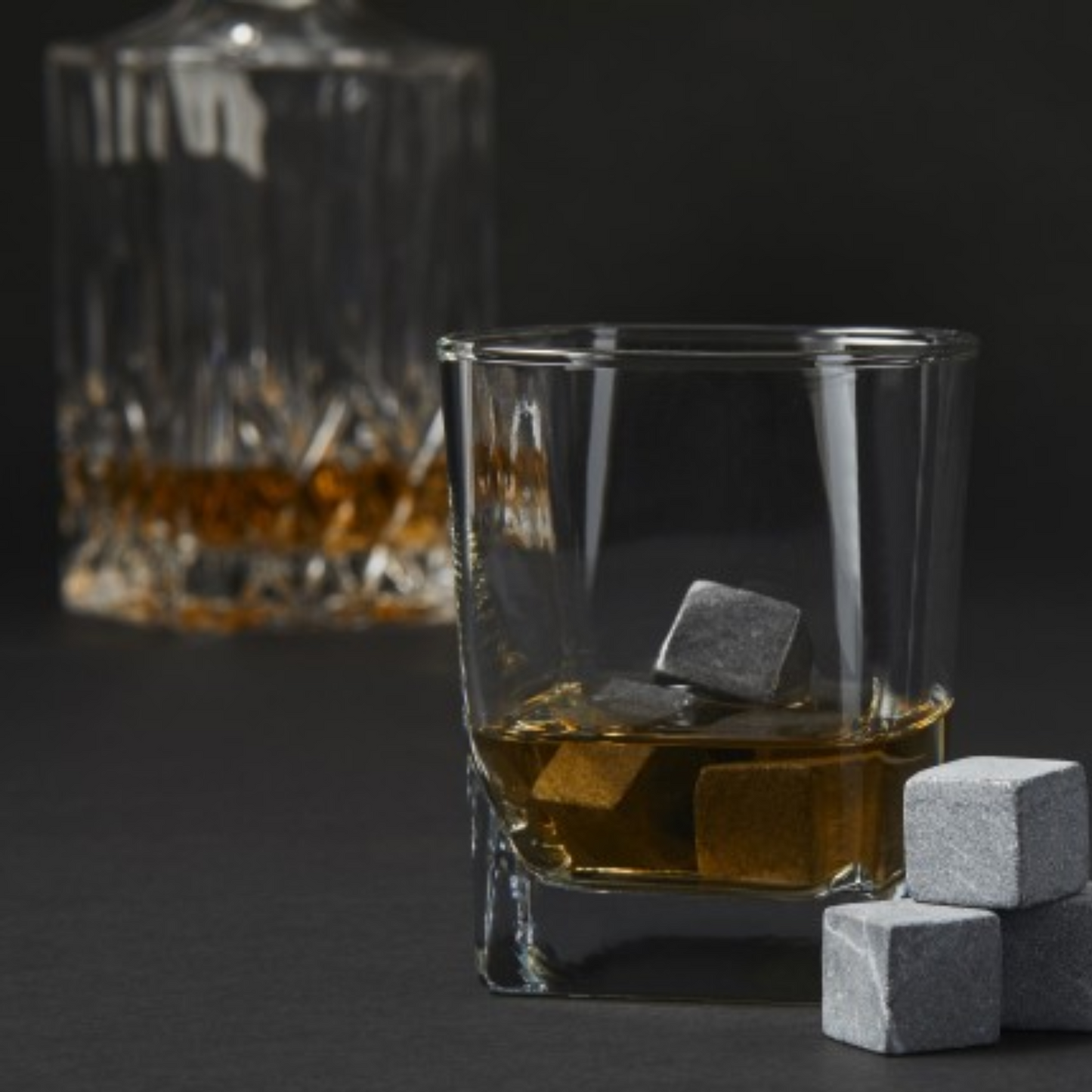 Davis & Waddell Whisky Stone Set, 9 Pieces